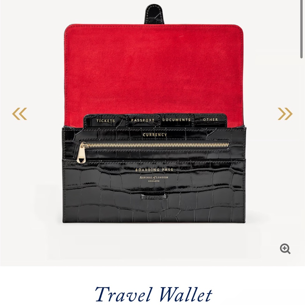 Black Travel Wallet